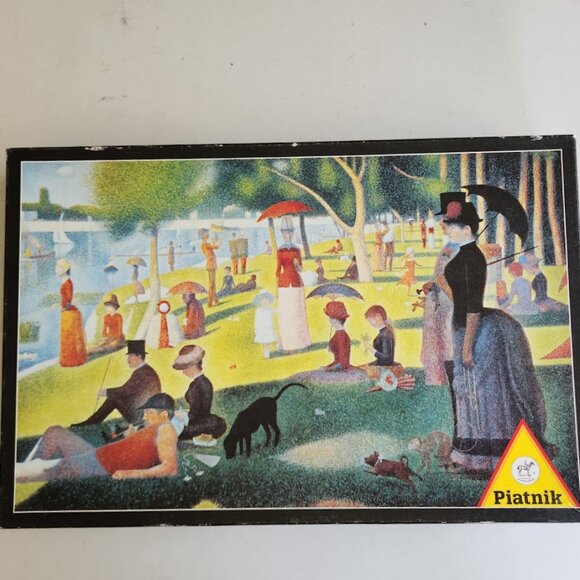 Piatnik 1000 Piece Jigsaw Puzzle Georges Seurat La Grande Jatte A Sunday Afterno - Picture 2 of 7